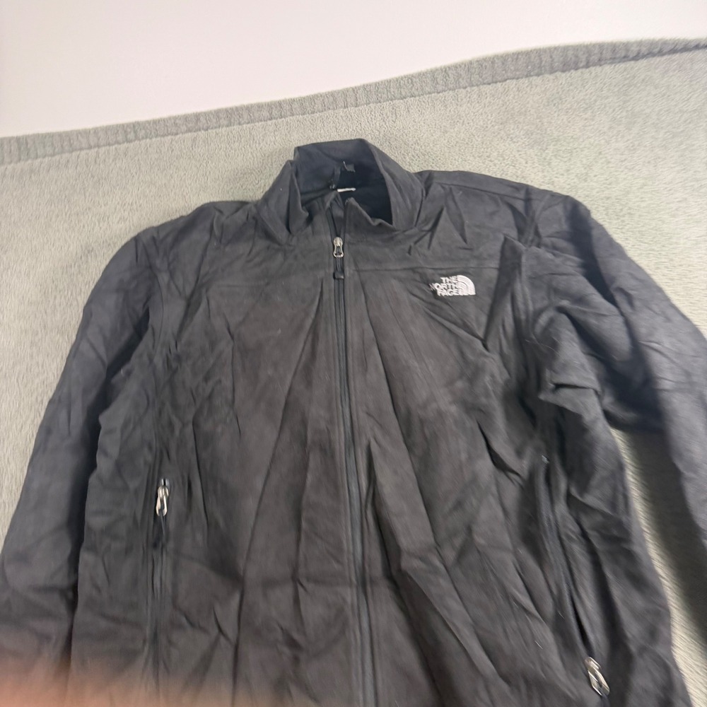The North Face WindWall Softshell Jacket Mens XL Black Full Zip Fleece Lined